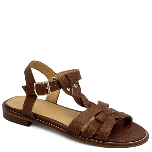 Brązowe sandały skórzane Baldaccini 5682