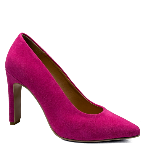 Różowe fuksjowe  skórzane szpilki   Baldaccini 20205-62