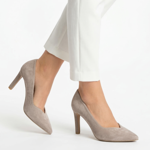 Beżowe szpilki skórzane Baldaccini 20515-33