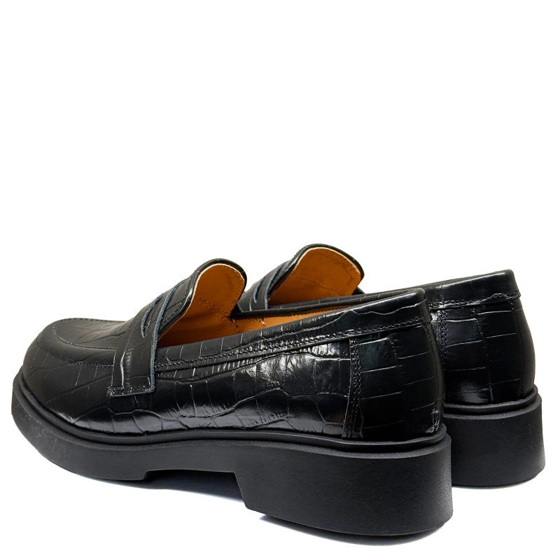 Czarne mokasyny damskie skórzane Baldaccini 4