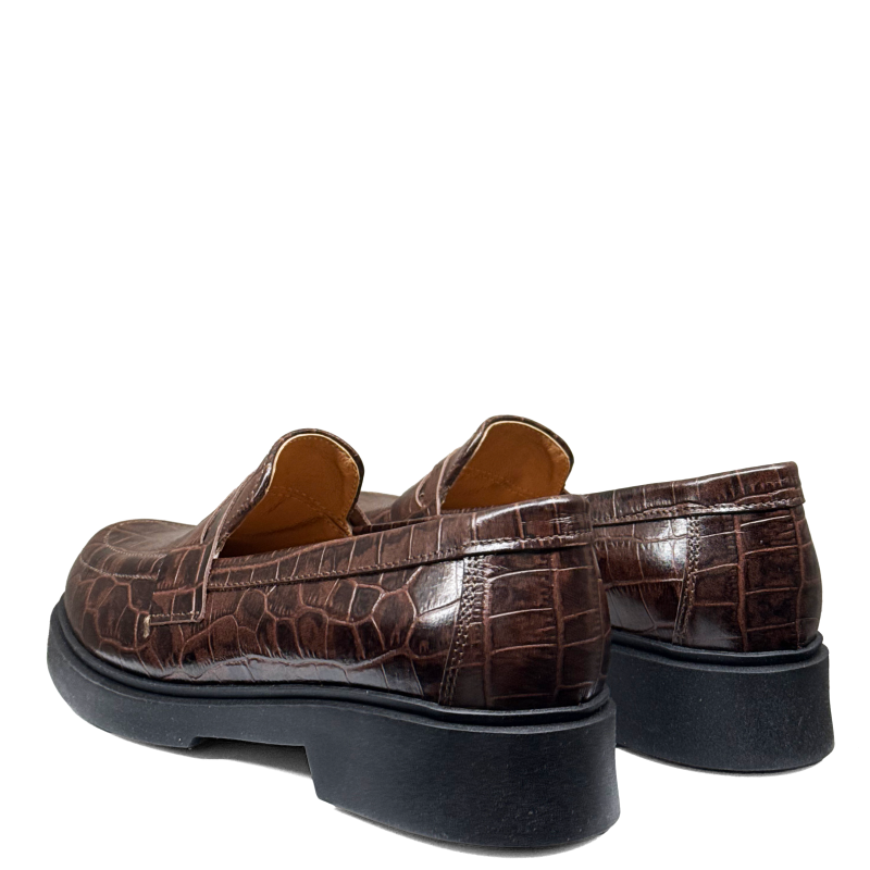 Brązowe mokasyny damskie skórzane Baldaccini 5