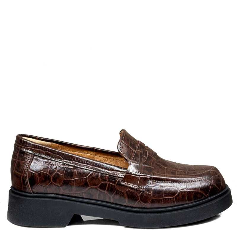 Brązowe mokasyny damskie skórzane Baldaccini 3