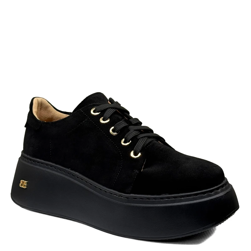 Czarne welurowe sneakersy Baldaccini 2