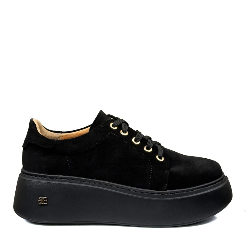 Czarne welurowe sneakersy Baldaccini 3