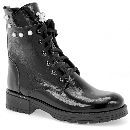 Czarne lakierowane botki Baldaccini 1035500-53