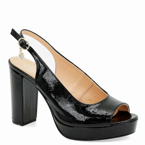 Czarne sandały na platformie Baldaccini 177700-19