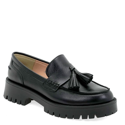 Czarne skórzane mokasyny damskie Baldaccini  1961500-20