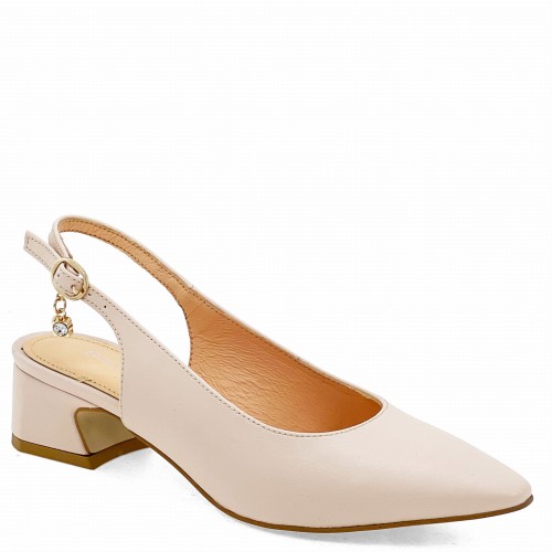 Pudrowe czółenka na niskim obcasie Baldaccini 19300-56