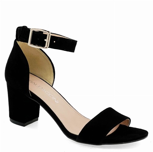 Czarne klasyczne sandały na klocku Baldaccini 107600-21