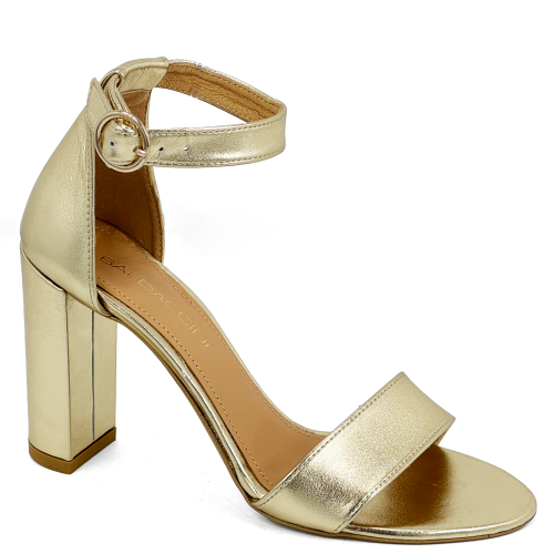 Złote sandały na słupku Baldaccini 1771000-52